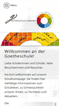 Mobile Screenshot of goetheschule-dieburg.de