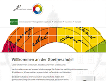 Tablet Screenshot of goetheschule-dieburg.de